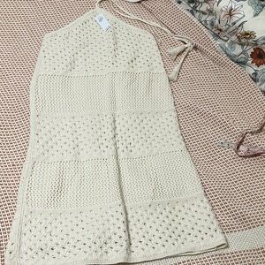 Old Navy Cream and Pink Knit Top
